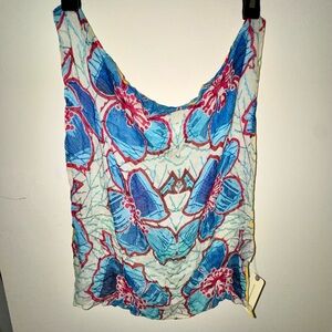 NWT Anthropologie Blooming Hibiscus 🌺 Bandana Scarf